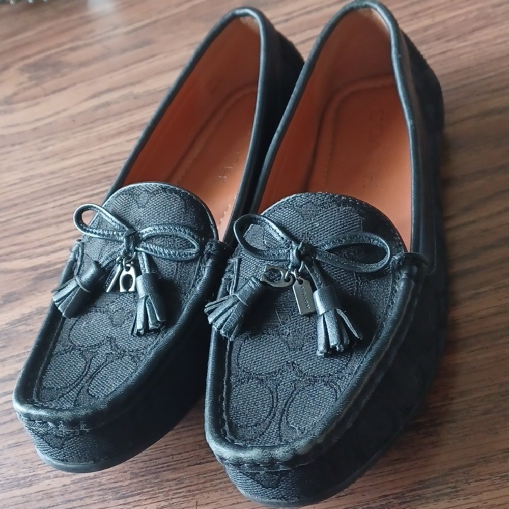 Coach Moira Sig Jacq Loafer - Color: Black/Coal-6.5B fits to size